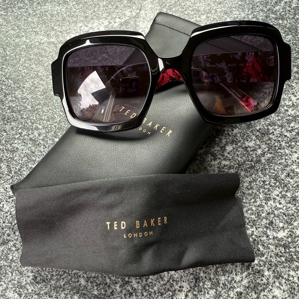 Ted Baker Glossy Black Women's Sunglasses